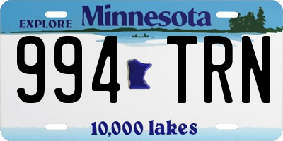MN license plate 994TRN