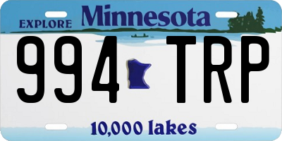 MN license plate 994TRP