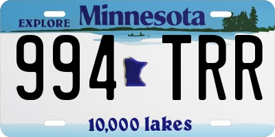 MN license plate 994TRR
