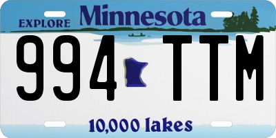 MN license plate 994TTM