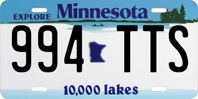 MN license plate 994TTS
