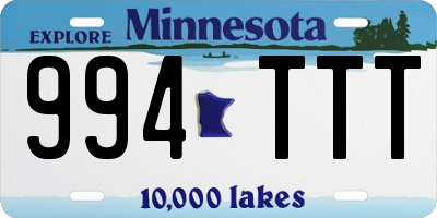 MN license plate 994TTT