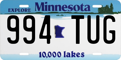MN license plate 994TUG