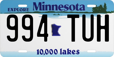 MN license plate 994TUH