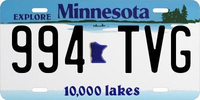 MN license plate 994TVG