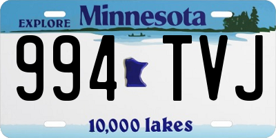 MN license plate 994TVJ
