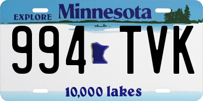 MN license plate 994TVK