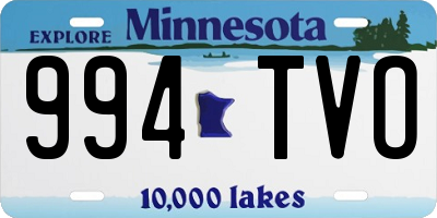 MN license plate 994TVO