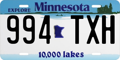 MN license plate 994TXH