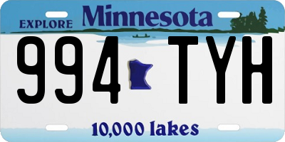 MN license plate 994TYH