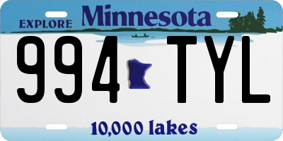 MN license plate 994TYL