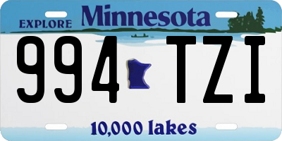 MN license plate 994TZI