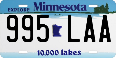 MN license plate 995LAA