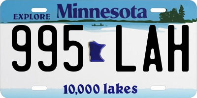 MN license plate 995LAH