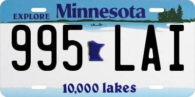 MN license plate 995LAI