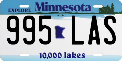 MN license plate 995LAS