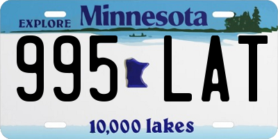 MN license plate 995LAT
