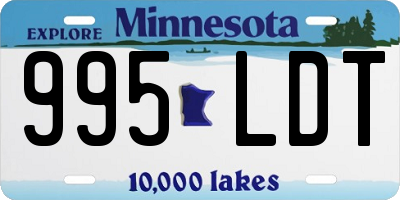 MN license plate 995LDT