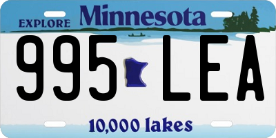 MN license plate 995LEA