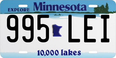 MN license plate 995LEI