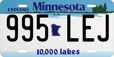MN license plate 995LEJ