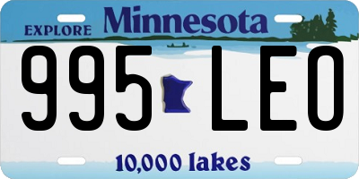 MN license plate 995LEO
