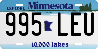 MN license plate 995LEU