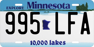 MN license plate 995LFA