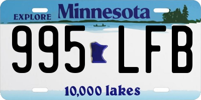 MN license plate 995LFB