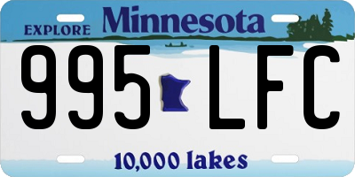 MN license plate 995LFC