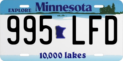 MN license plate 995LFD