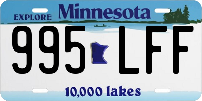 MN license plate 995LFF