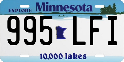 MN license plate 995LFI