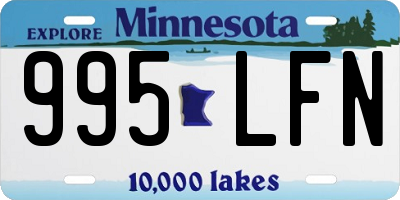 MN license plate 995LFN