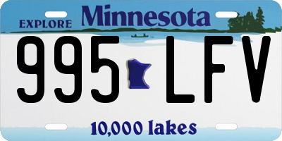 MN license plate 995LFV