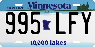 MN license plate 995LFY