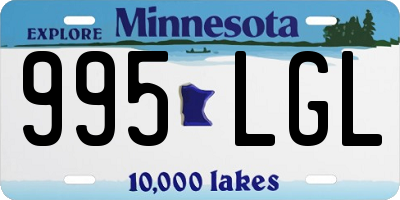 MN license plate 995LGL