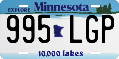 MN license plate 995LGP