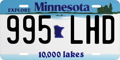 MN license plate 995LHD