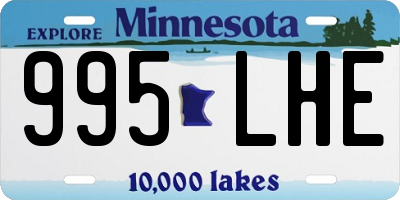 MN license plate 995LHE