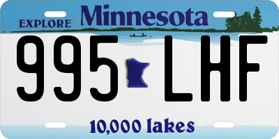MN license plate 995LHF