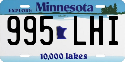 MN license plate 995LHI