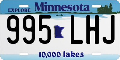 MN license plate 995LHJ