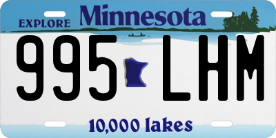 MN license plate 995LHM