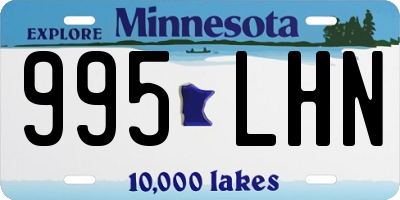MN license plate 995LHN