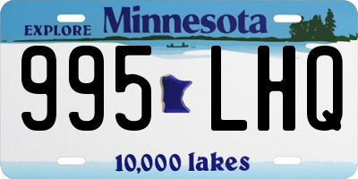 MN license plate 995LHQ