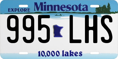 MN license plate 995LHS