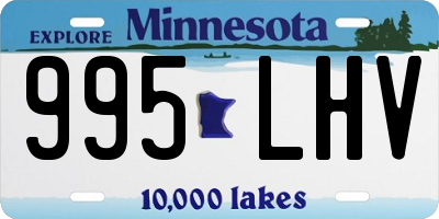 MN license plate 995LHV