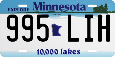 MN license plate 995LIH