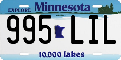 MN license plate 995LIL